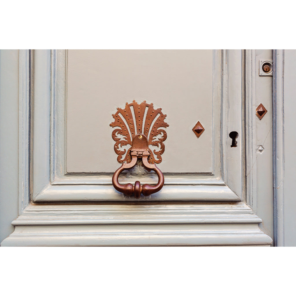Bronze Seashell Door Knocker Paris France Art Print 2x3