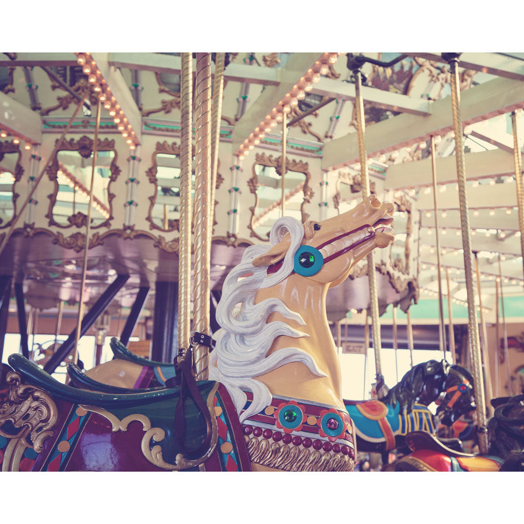 Santa Cruz Boardwalk Carousel Art Print