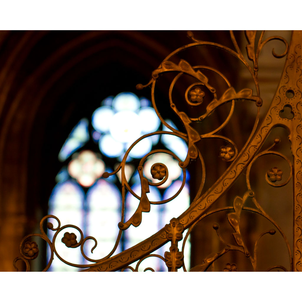 Bronze Scrolls - Notre Dame de Paris Print