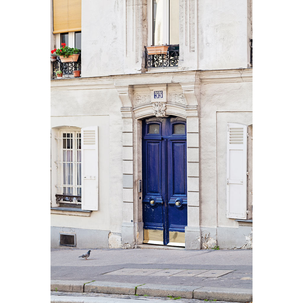 Paris Blue Door Photography Print 2x3
