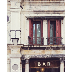 Bar in Venice | Venice Wall Art Photography Print 4x5