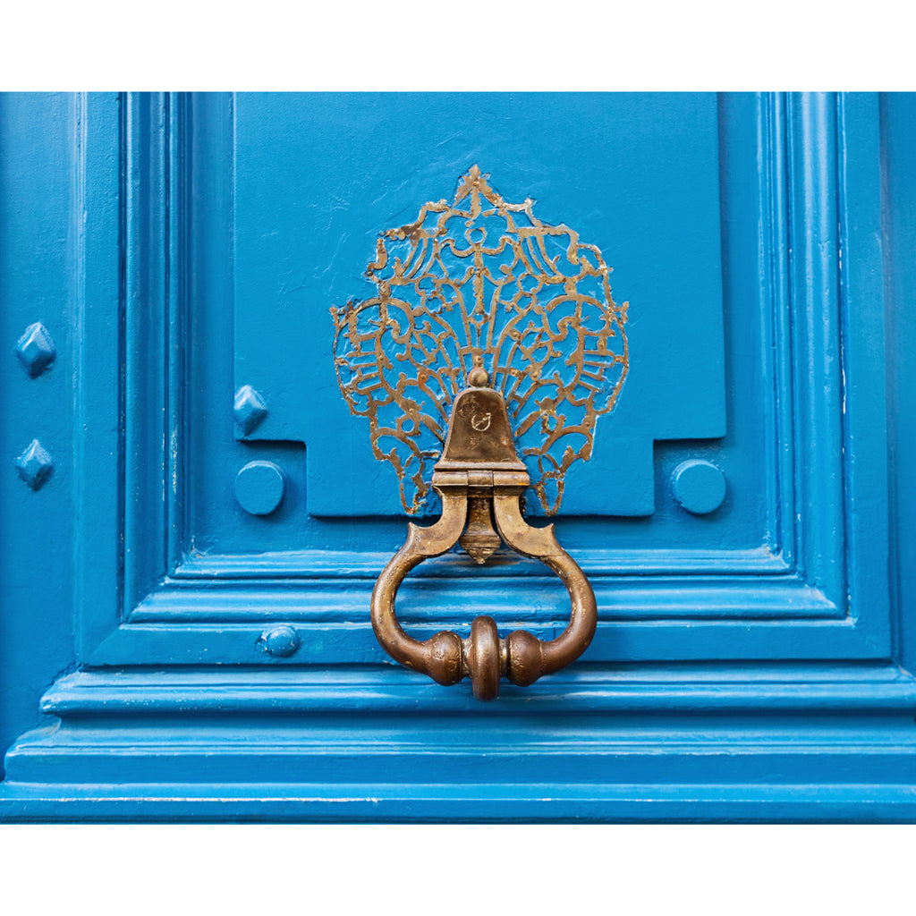 Blue Door in Paris France Photograph Print 4x5