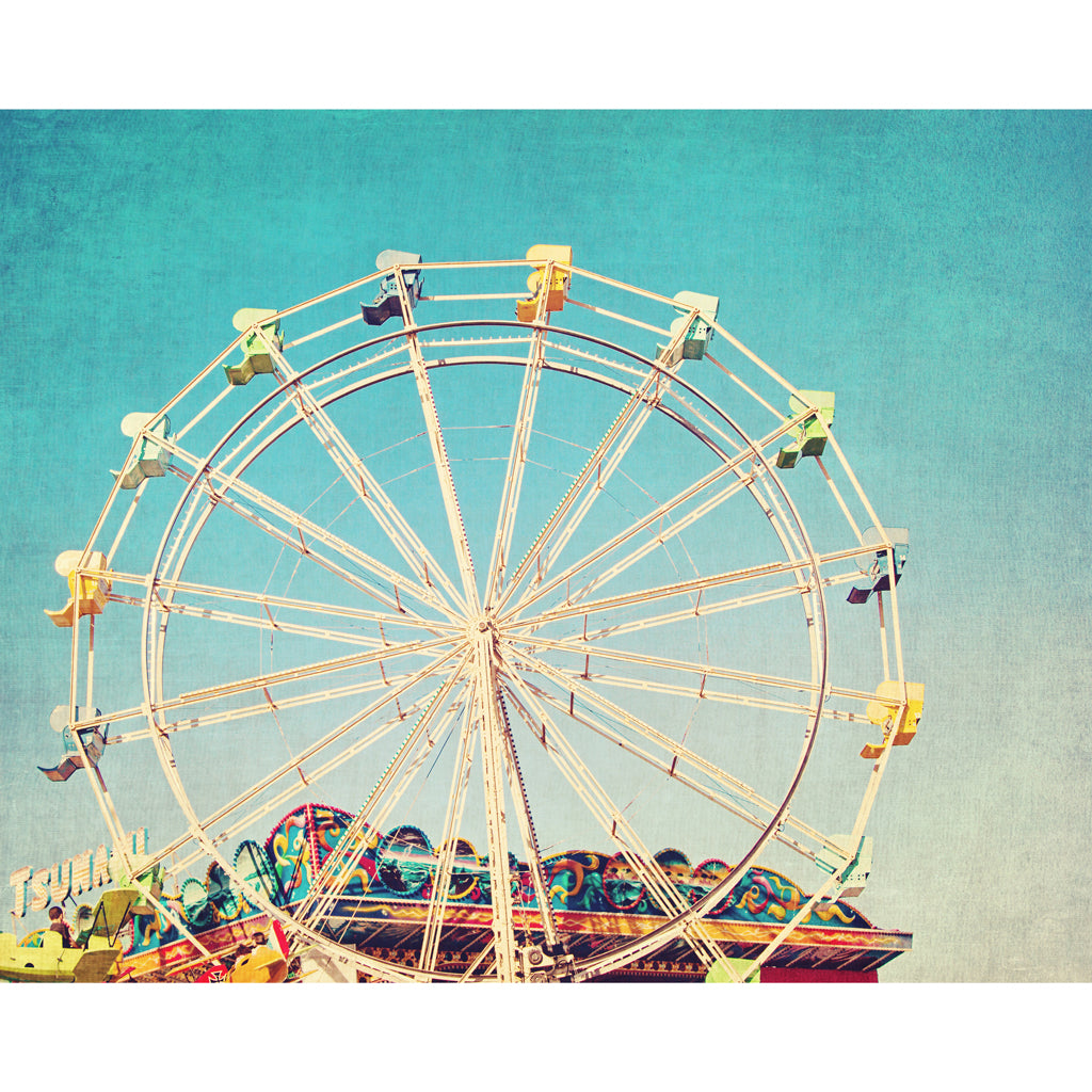 Boardwalk Ferris Wheel Photograph