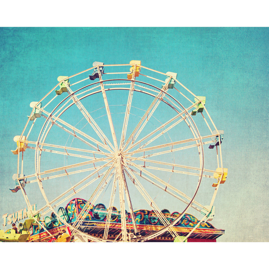 Boardwalk Ferris Wheel Photograph