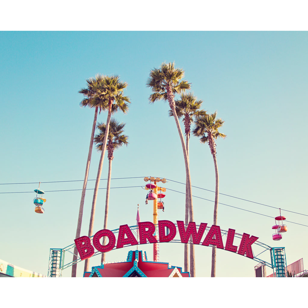 Boardwalk Sign Photograph - Santa Cruz California