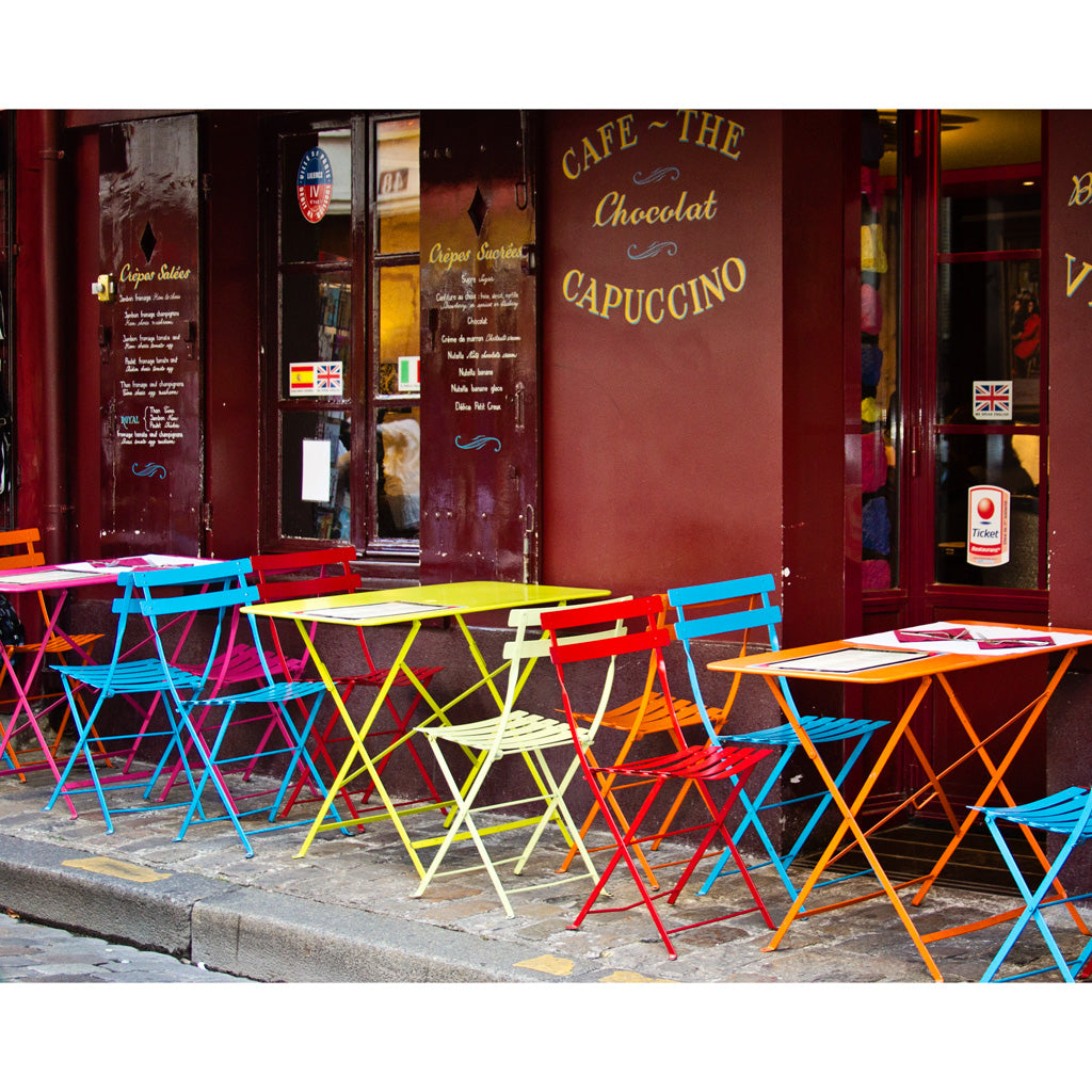 Paris Cafe Photograph | Cafe Color