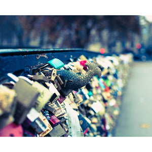 Paris Love Locks Photograph