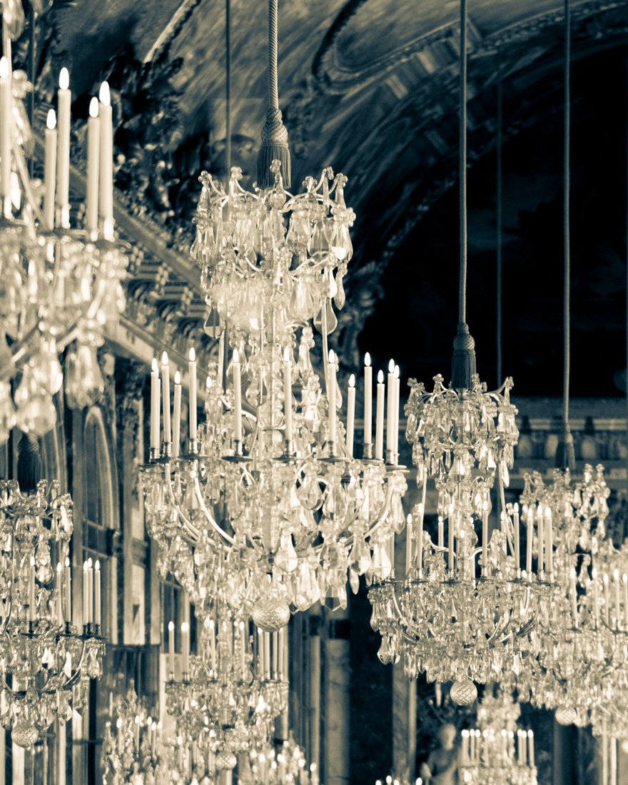 Paris Versailles Chandelier Photography Print