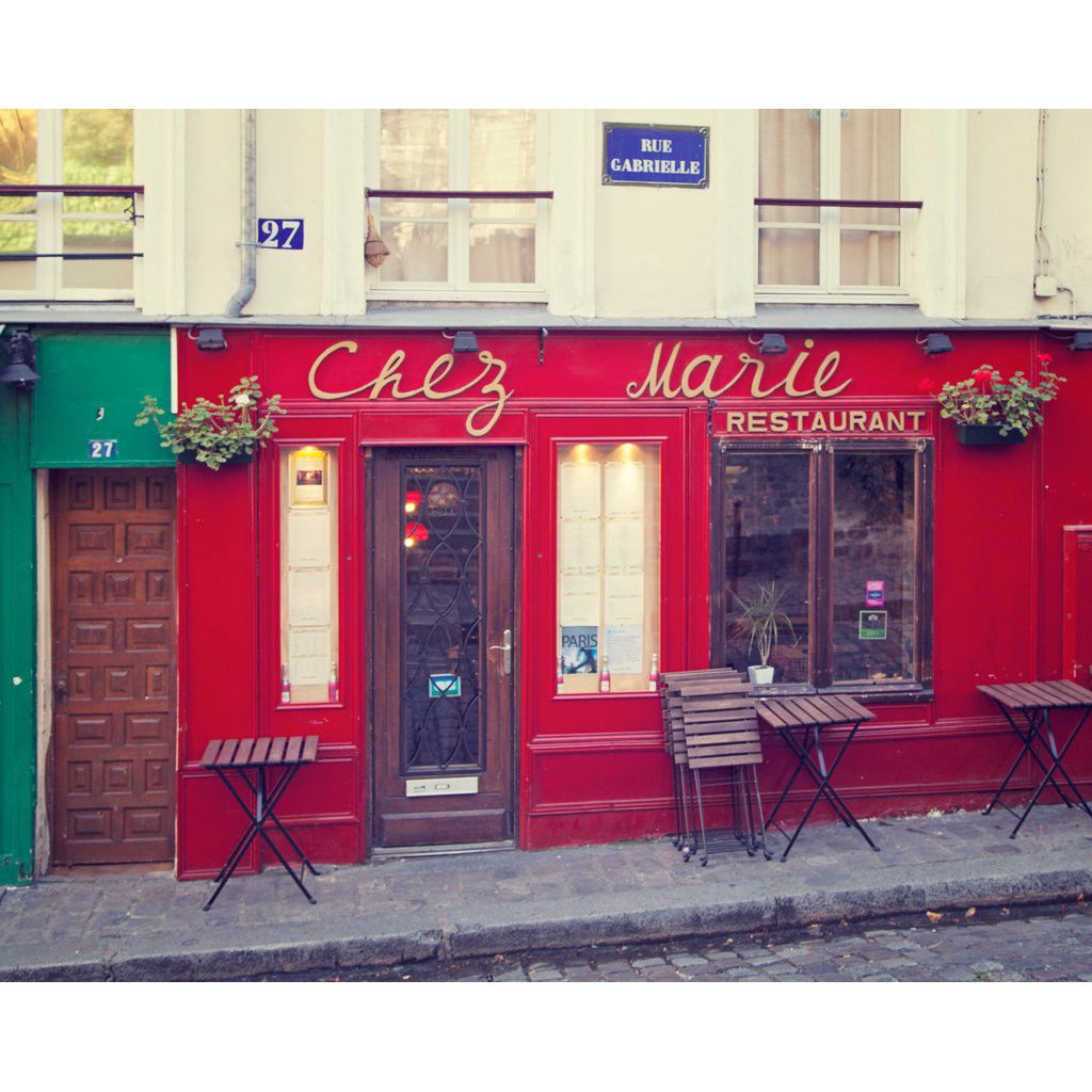 Chez Marie Paris Cafe Photograph