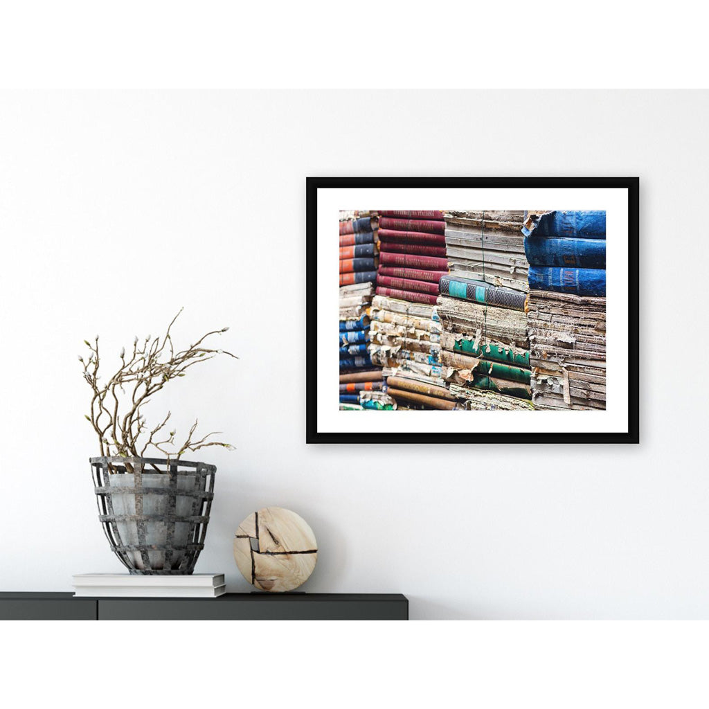 Libri Italiani Fine Art Print | Framed Example