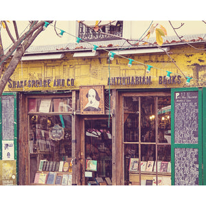 Paris France Bookstore Photography Print