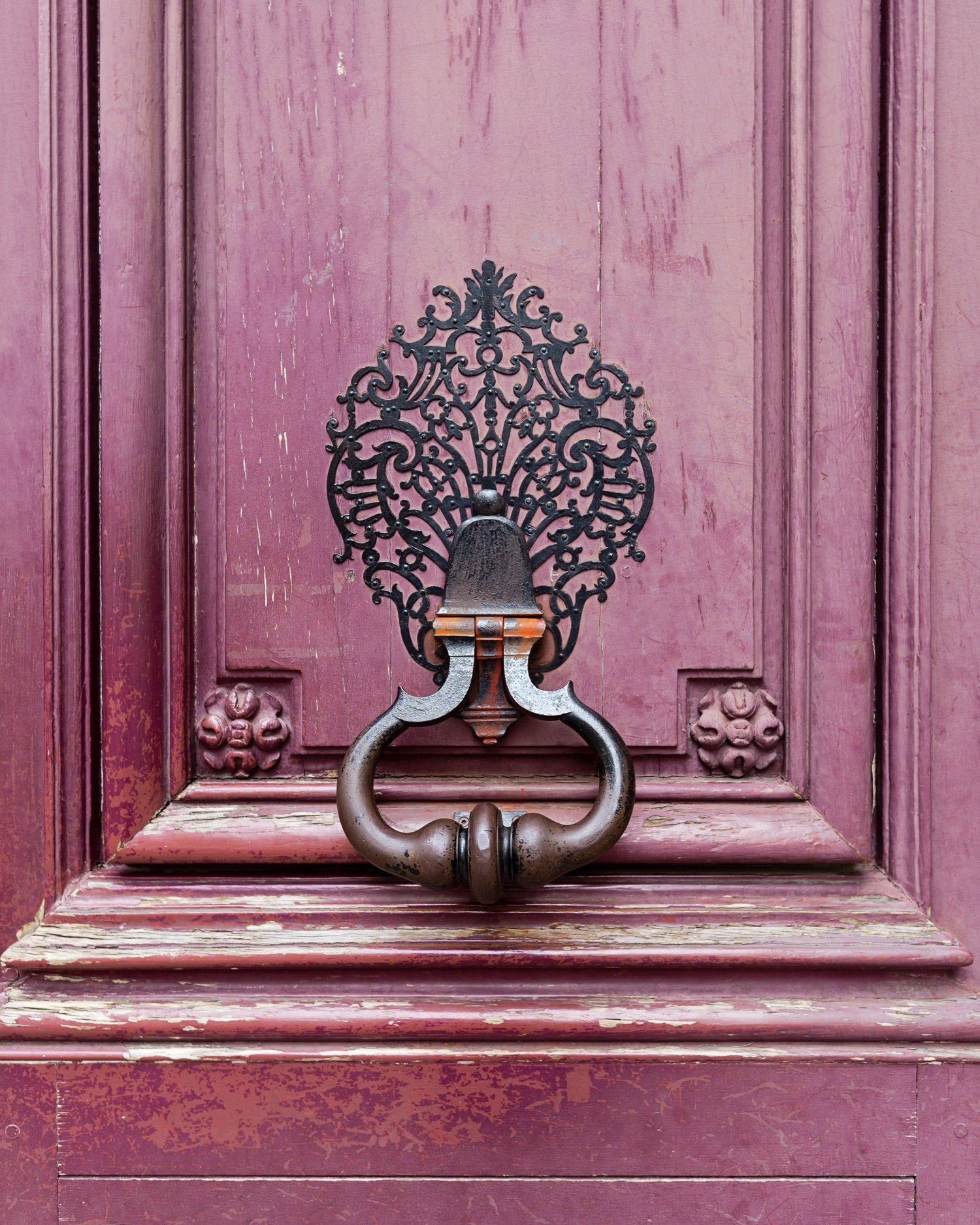 Paris Door Knocker II Wall Art Print