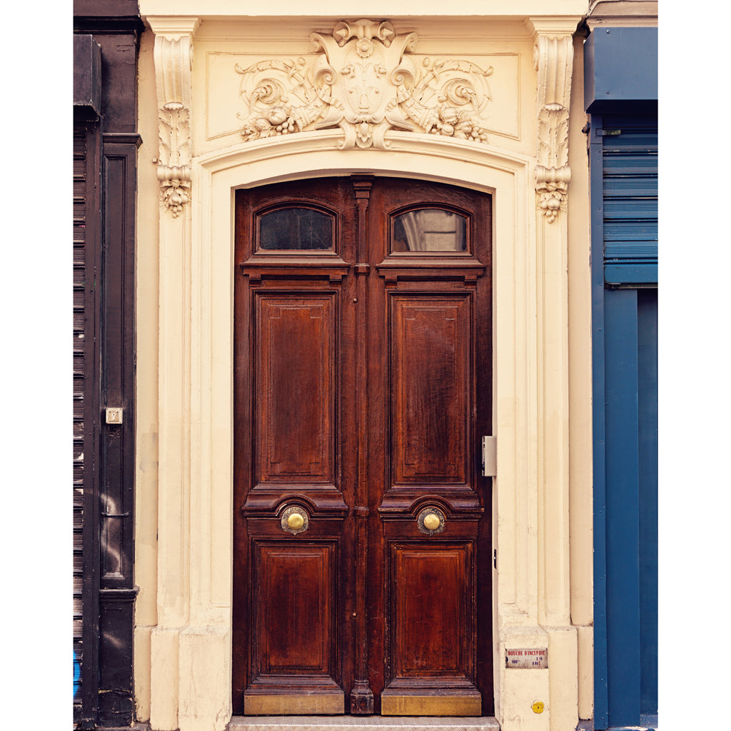 Paris Doors Harvest Basket Photograph 4x5