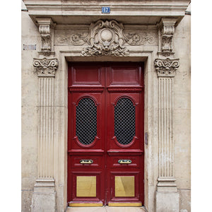 Red Paris Doors No. 17 | Photography Print