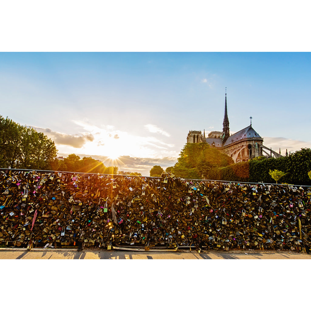 Sunset at Notre Dame Photography Print 2x3