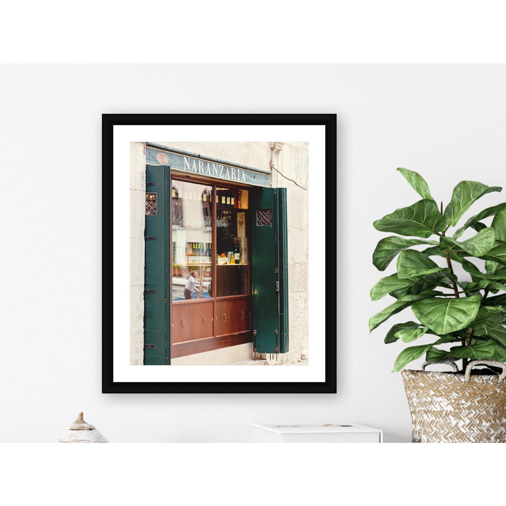 Venice Window Reflection Photography Framed Example