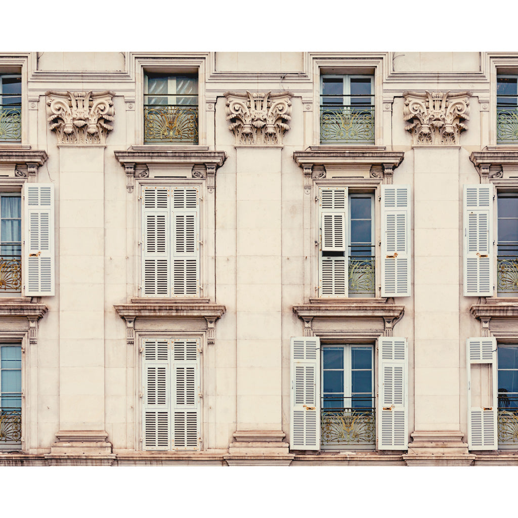 Nice France Architecture Facade Photograph 4x5